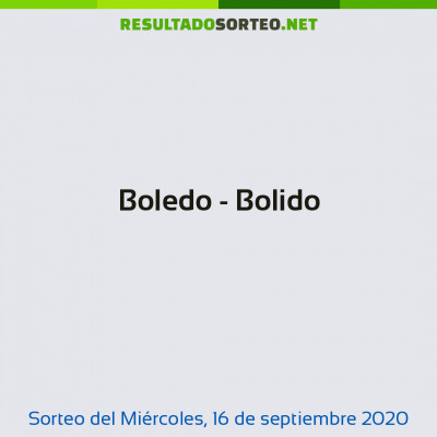Boledo - Bolido del 16 de septiembre de 2020