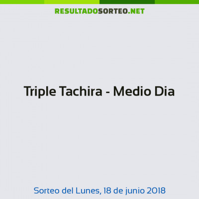 Triple Tachira - Medio Dia del 18 de junio de 2018