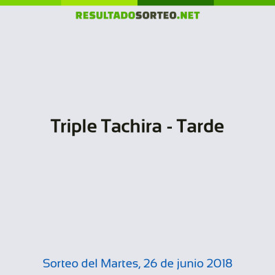 Triple Tachira - Tarde del 26 de junio de 2018