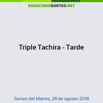 Triple Tachira - Tarde del 28 de agosto de 2018