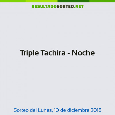 Triple Tachira - Noche del 10 de diciembre de 2018
