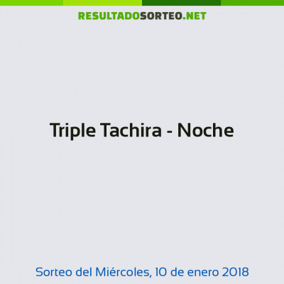 Triple Tachira - Noche del 10 de enero de 2018