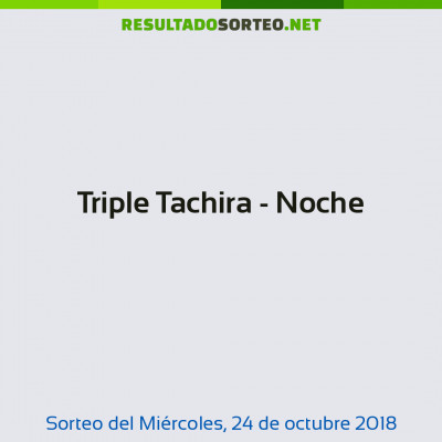 Triple Tachira - Noche del 24 de octubre de 2018
