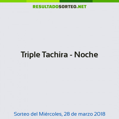 Triple Tachira - Noche del 28 de marzo de 2018