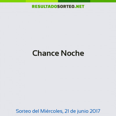 Chance Noche del 21 de junio de 2017