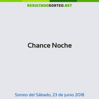 Chance Noche del 23 de junio de 2018