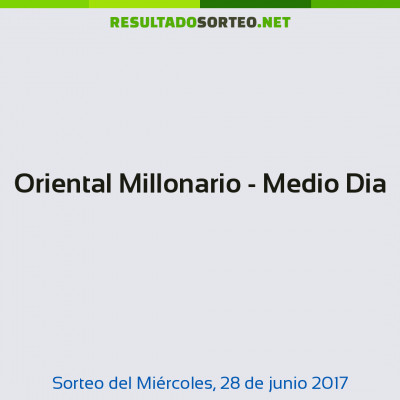 Oriental Millonario - Medio Dia del 28 de junio de 2017