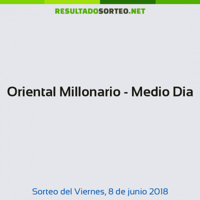 Oriental Millonario - Medio Dia del 8 de junio de 2018