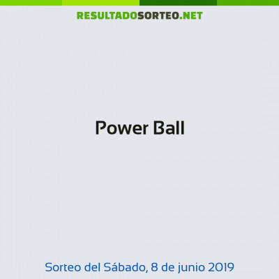 Power Ball del 8 de junio de 2019