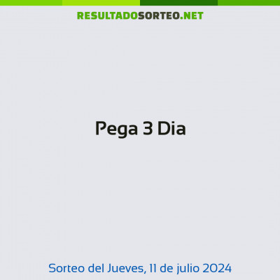 Pega 3 Dia del 11 de julio de 2024