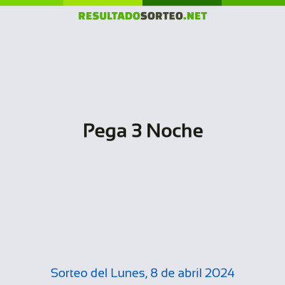 Pega 3 Noche del 8 de abril de 2024