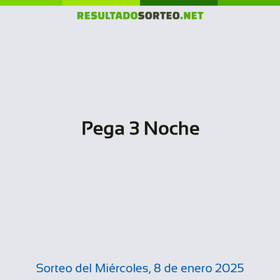 Pega 3 Noche del 8 de enero de 2025