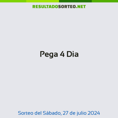 Pega 4 Dia del 27 de julio de 2024