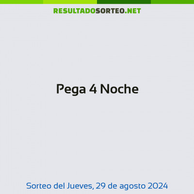 Pega 4 Noche del 29 de agosto de 2024