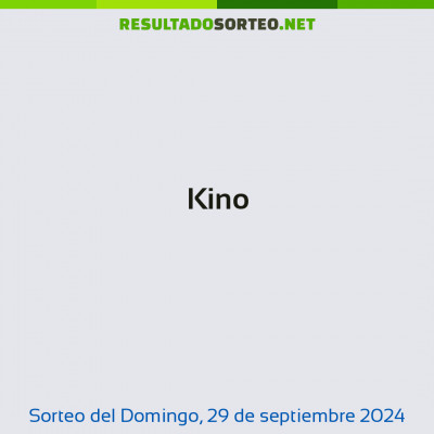 Kino del 29 de septiembre de 2024