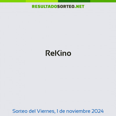 ReKino del 1 de noviembre de 2024