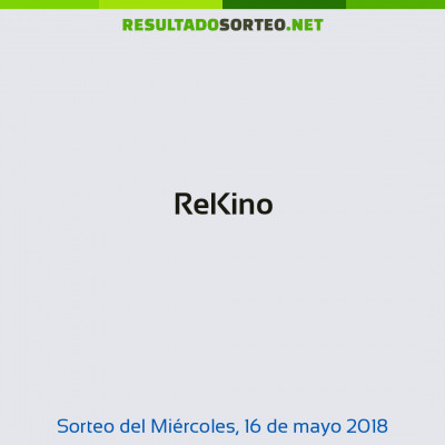 ReKino del 16 de mayo de 2018