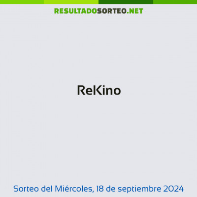 ReKino del 18 de septiembre de 2024