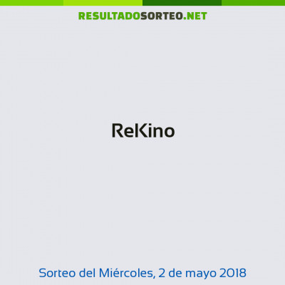 ReKino del 2 de mayo de 2018