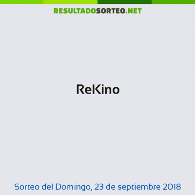 ReKino del 23 de septiembre de 2018