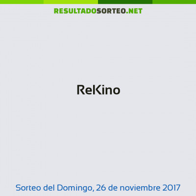 ReKino del 26 de noviembre de 2017