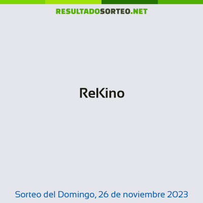 ReKino del 26 de noviembre de 2023