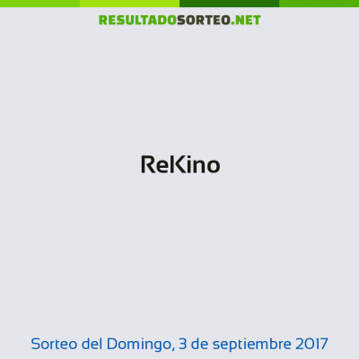 ReKino del 3 de septiembre de 2017