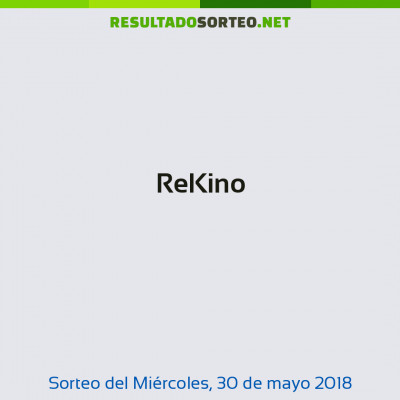 ReKino del 30 de mayo de 2018