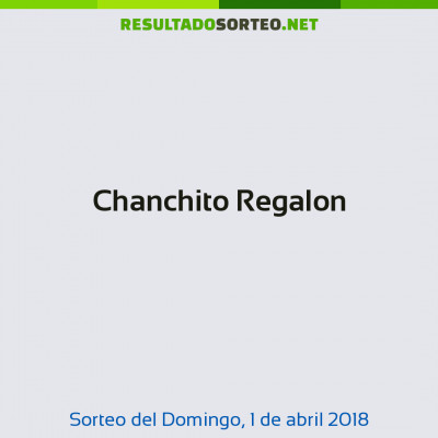 Chanchito Regalon del 1 de abril de 2018