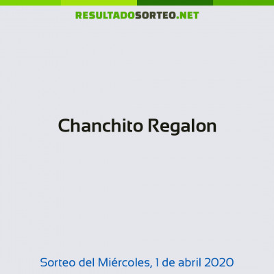 Chanchito Regalon del 1 de abril de 2020
