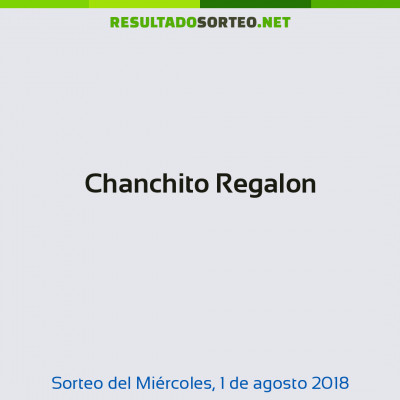 Chanchito Regalon del 1 de agosto de 2018