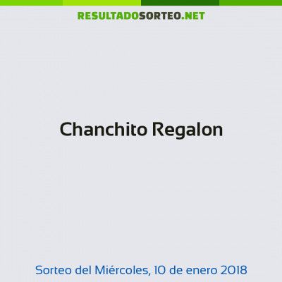 Chanchito Regalon del 10 de enero de 2018