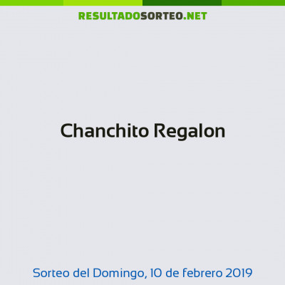 Chanchito Regalon del 10 de febrero de 2019