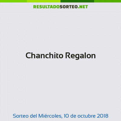 Chanchito Regalon del 10 de octubre de 2018