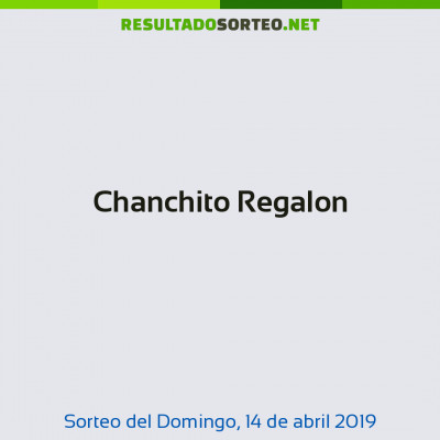 Chanchito Regalon del 14 de abril de 2019