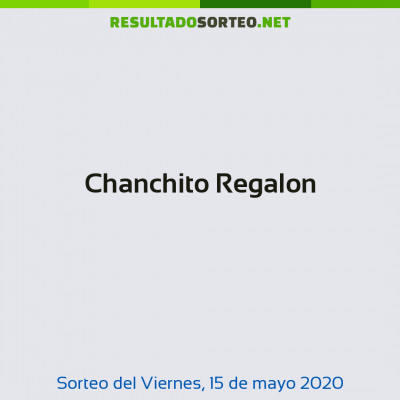 Chanchito Regalon del 15 de mayo de 2020