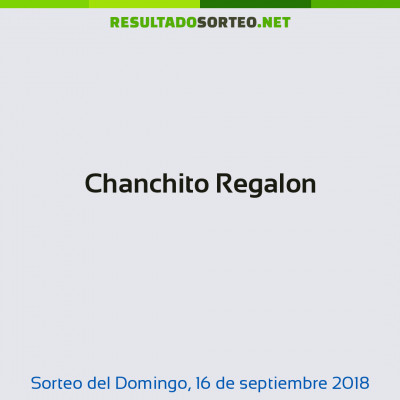 Chanchito Regalon del 16 de septiembre de 2018