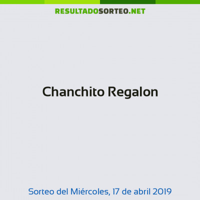 Chanchito Regalon del 17 de abril de 2019