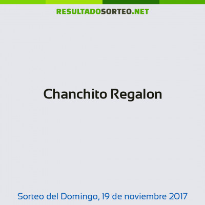 Chanchito Regalon del 19 de noviembre de 2017