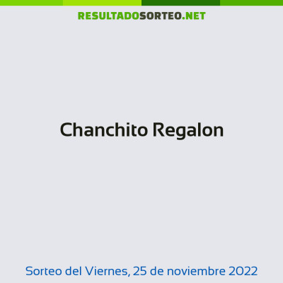 Chanchito Regalon del 25 de noviembre de 2022