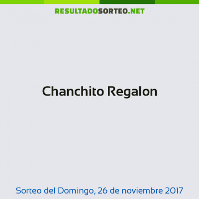 Chanchito Regalon del 26 de noviembre de 2017