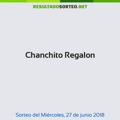 Chanchito Regalon del 27 de junio de 2018