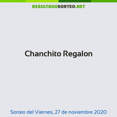 Chanchito Regalon del 27 de noviembre de 2020