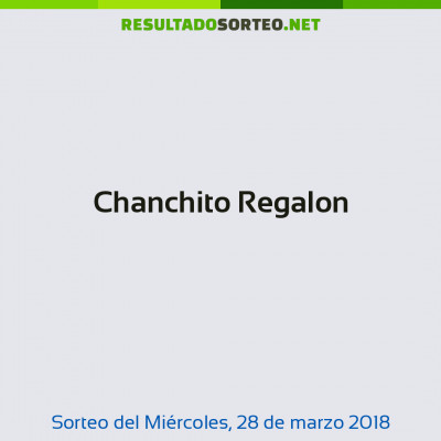 Chanchito Regalon del 28 de marzo de 2018