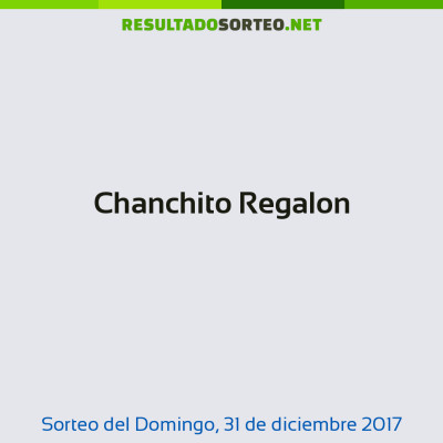 Chanchito Regalon del 31 de diciembre de 2017