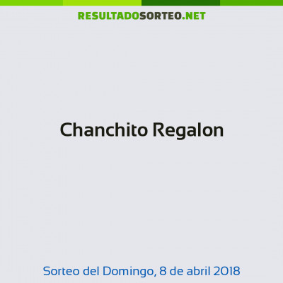 Chanchito Regalon del 8 de abril de 2018
