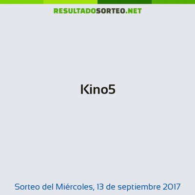 Kino5 del 13 de septiembre de 2017