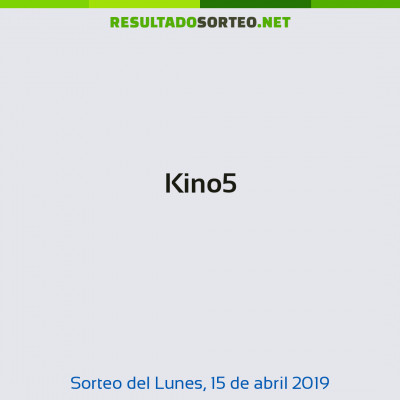 Kino5 del 15 de abril de 2019