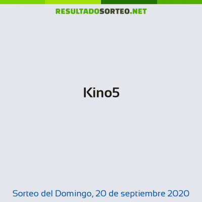 Kino5 del 20 de septiembre de 2020