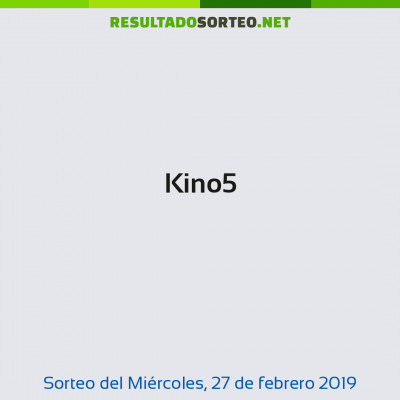 Kino5 del 27 de febrero de 2019